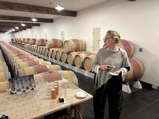 Chateau Canon 2024 en primeur tasting from barrels
